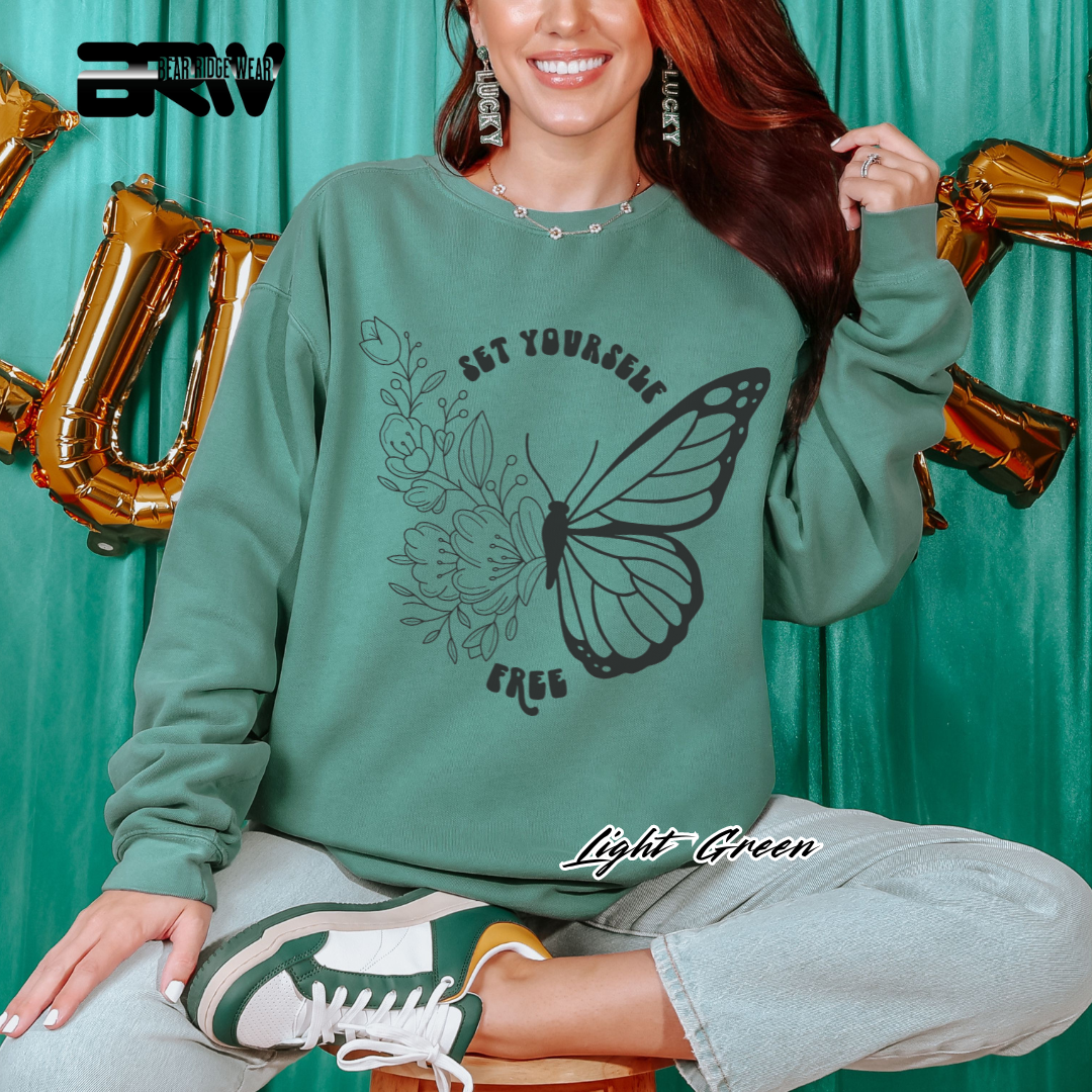 'Set Yourself Free' Crewneck Sweatshirt