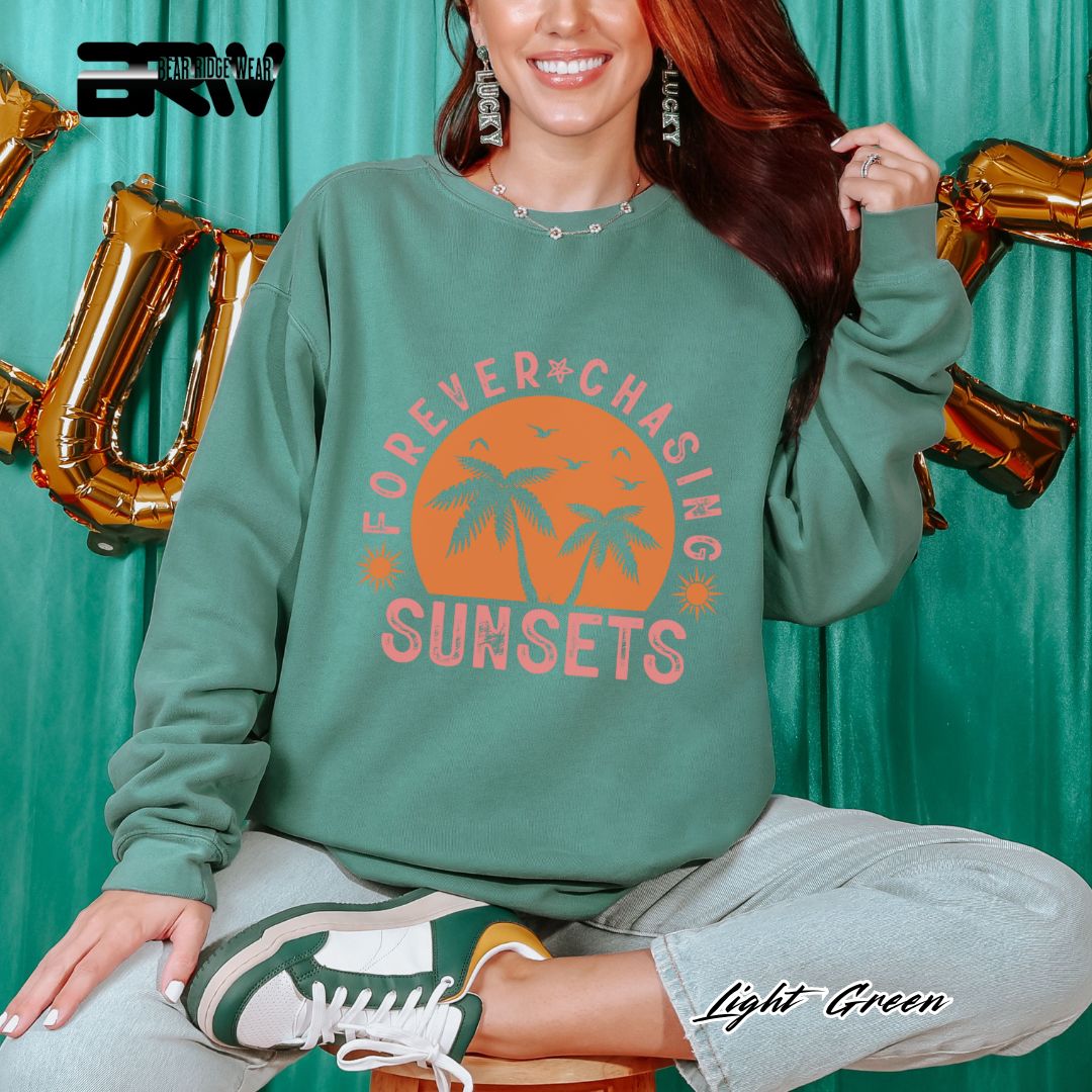 'Forever Chasing Sunsets' Summer Long Sleeve Tee