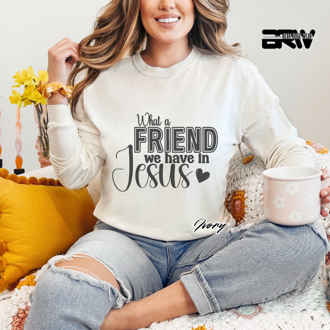 'What A Friend We Have In Jesus' Long-Sleeve Faith Tee