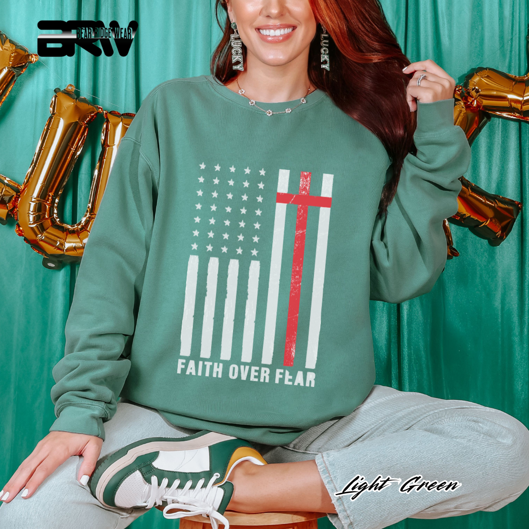 'Faith Over Fear' Faith Crewneck Sweatshirt