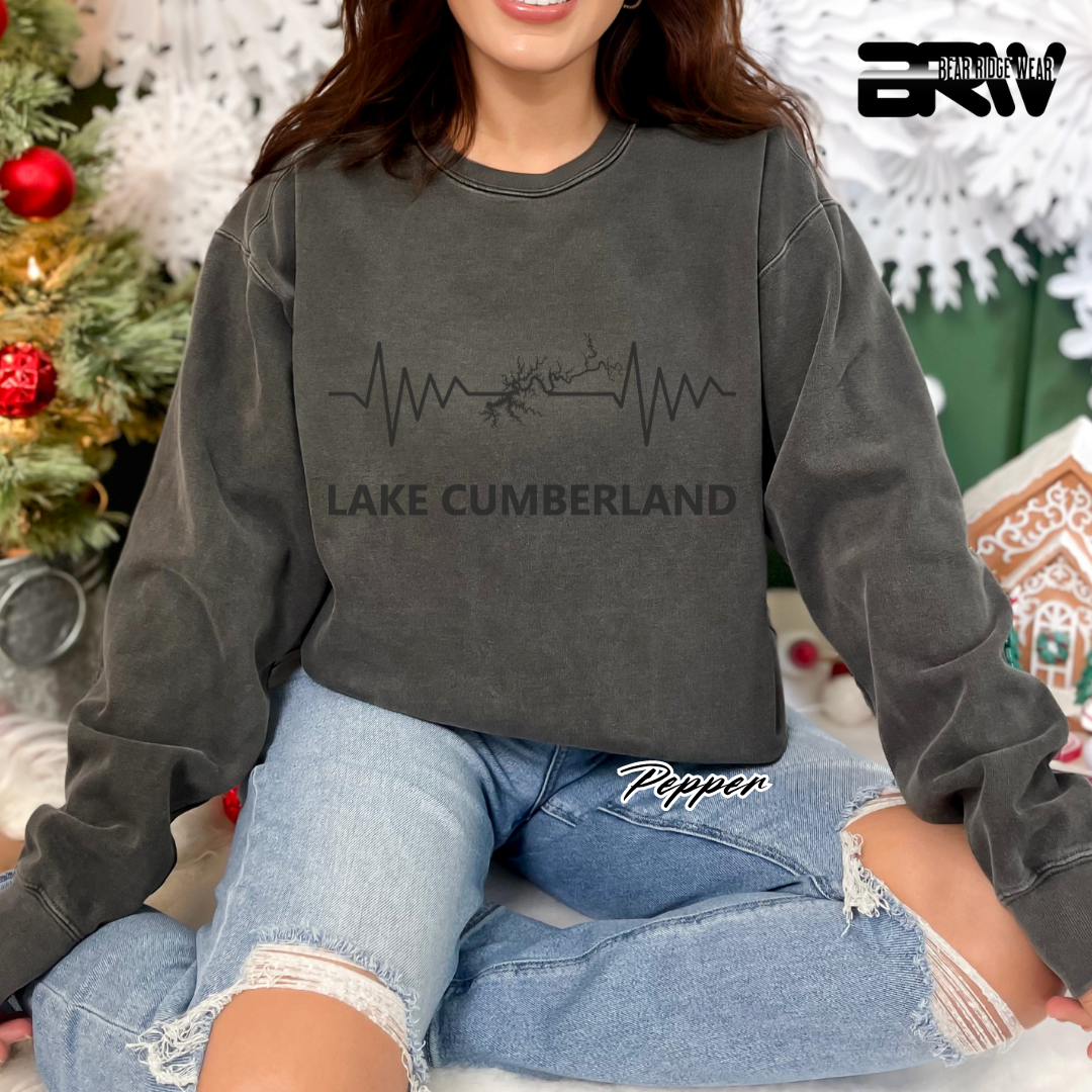 'Lake Cumberland Heartbeat' Crewneck Sweatshirt