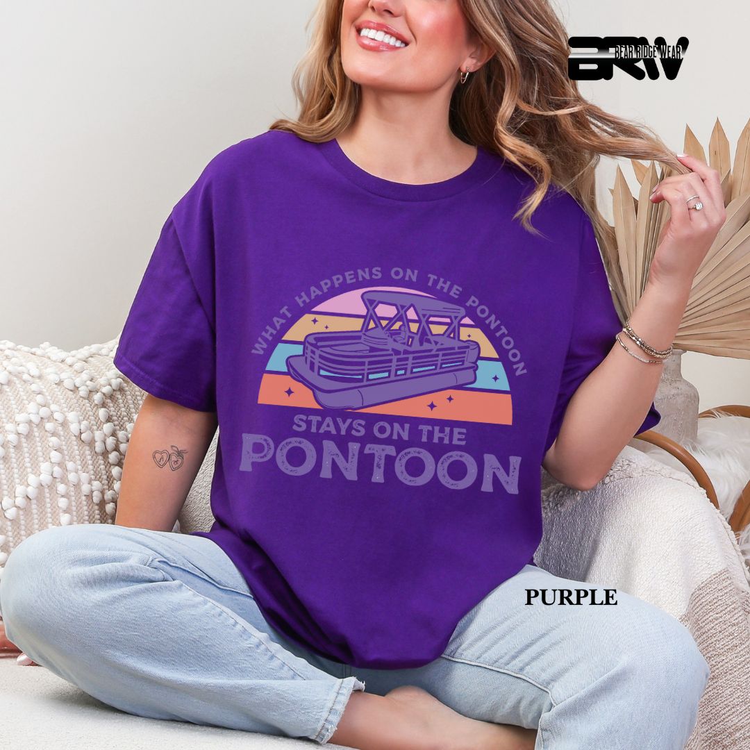 'What Happens To Pontoon' 3 Summer Tee