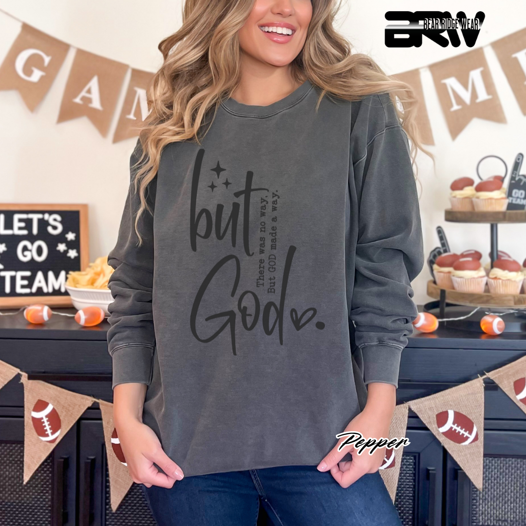 'But God' Faith Long-Sleeve Tee