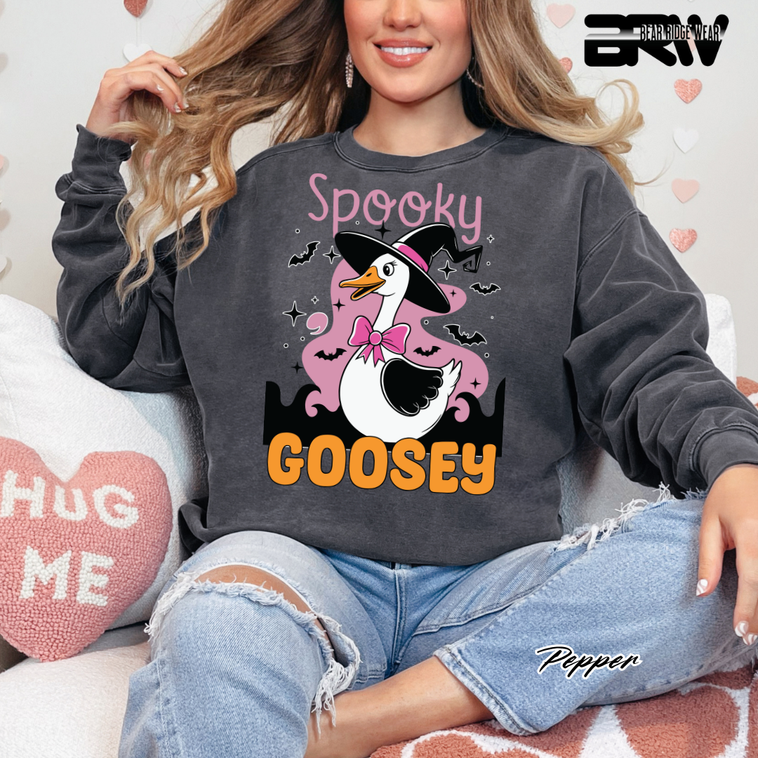 'Spooky Goosey' Fall Crewneck Sweatshirt