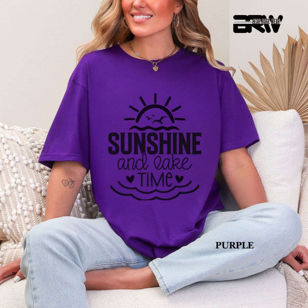 'Sunshine And Lake Time' 3 Summer Tee