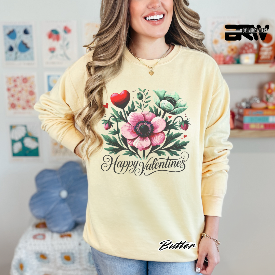 'Happy Valentine's' Long Sleeve Tee