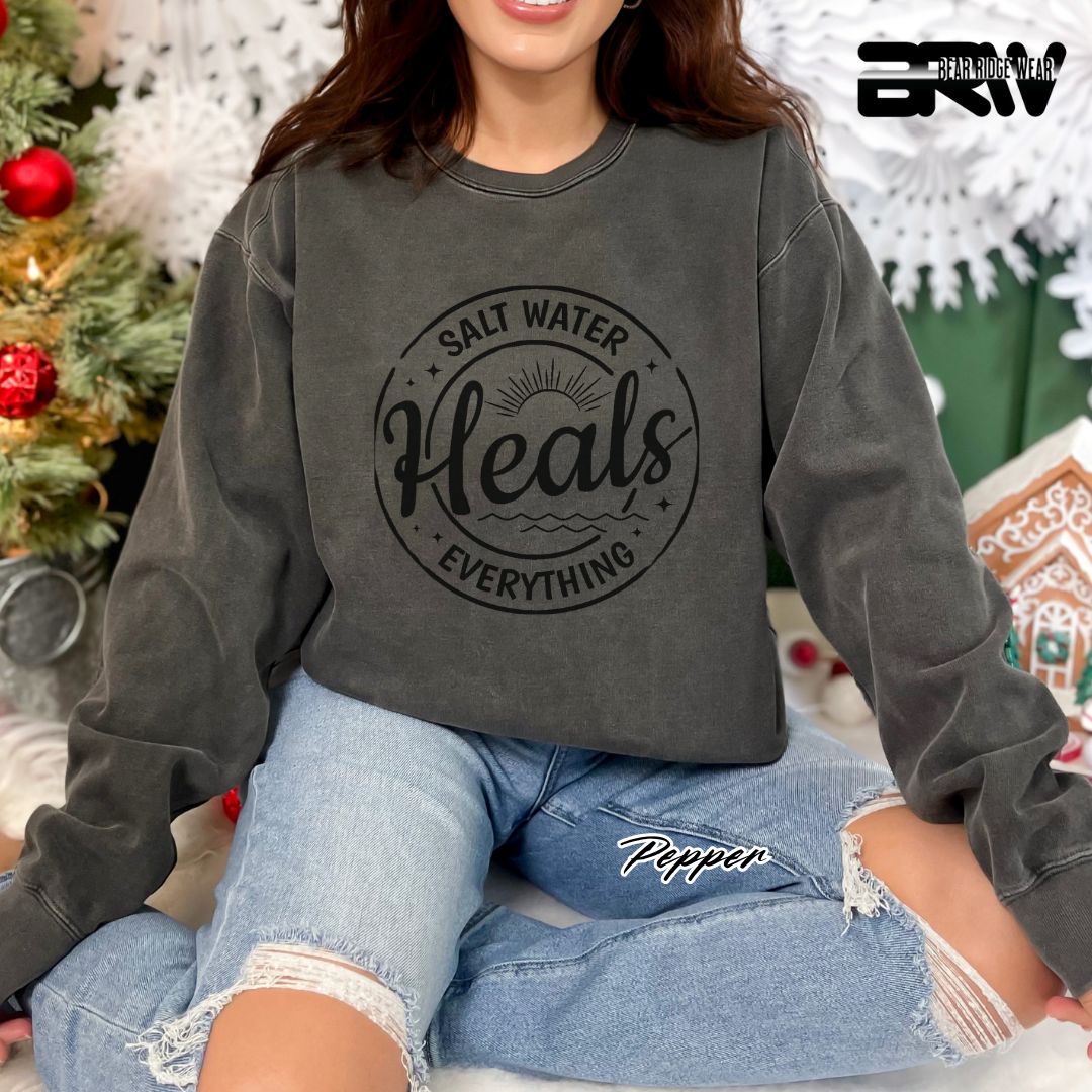 'Salt Water Heals Everything' Summer Long Sleeve Tee