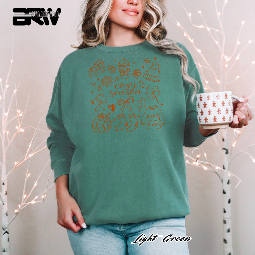 'Cozy Season Fall' Fall Crewneck Sweatshirt