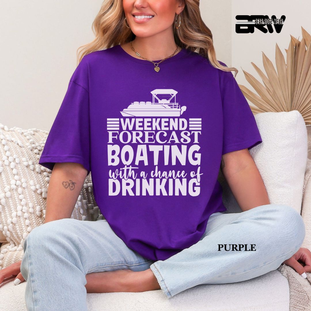 'Weekend Forecast-Boating' 3 Summer Tee