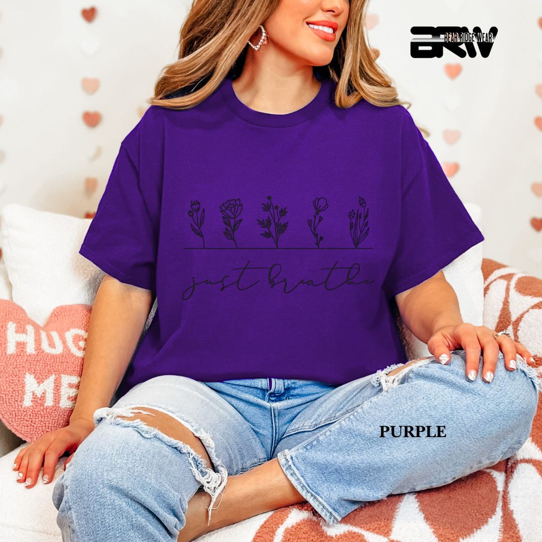 'Just Breathe' Everyday Tee