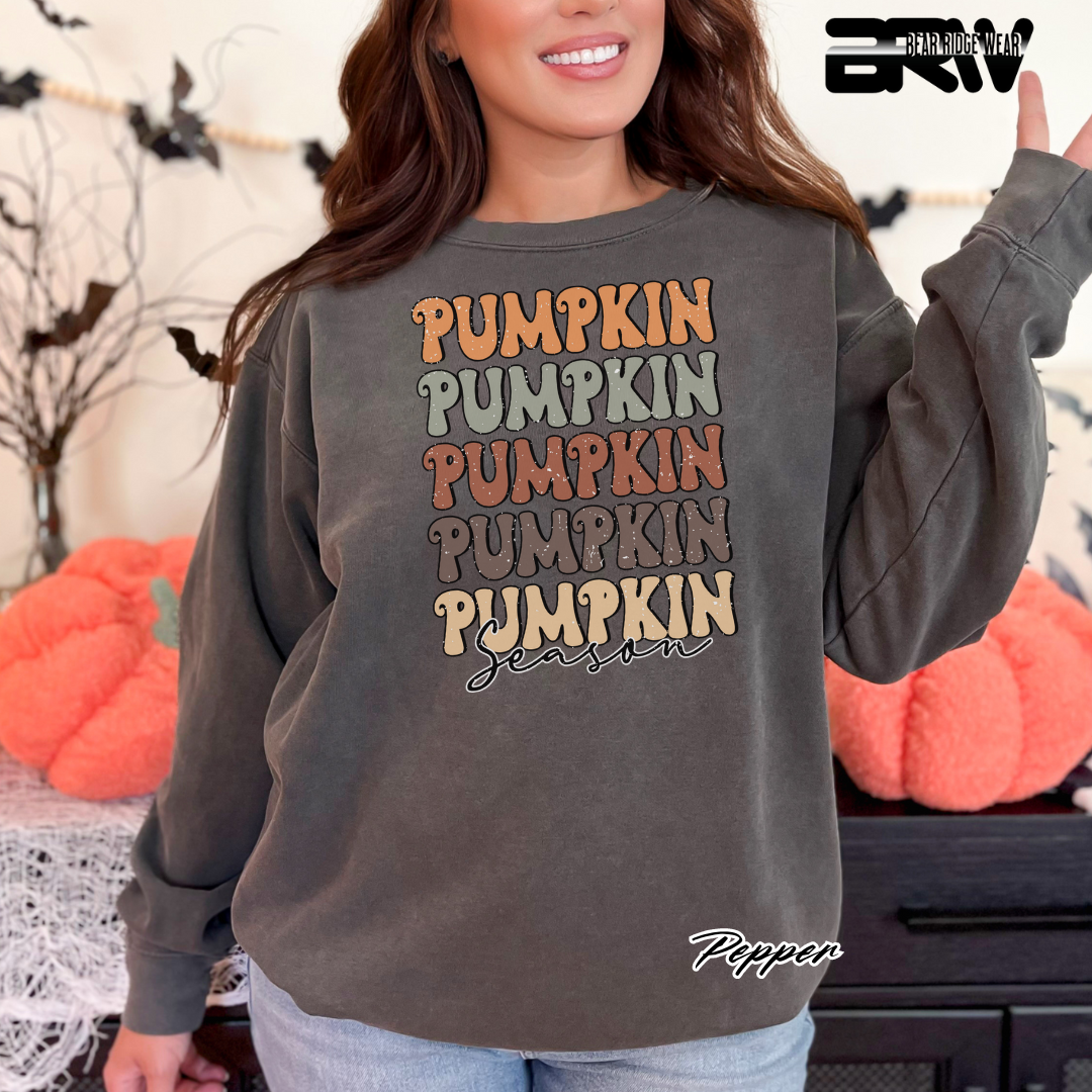 'Pumpkin Pumpkin Season' Fall Crewneck Sweatshirt