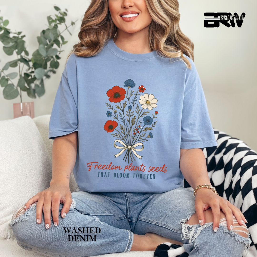 Freedom Plants Seeds- Patriotic Tee