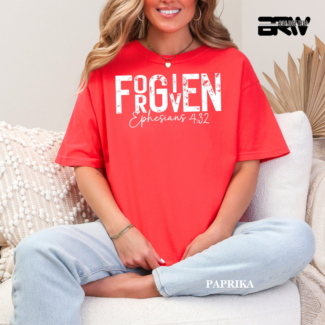 'Forgiven-White' Faith Tee