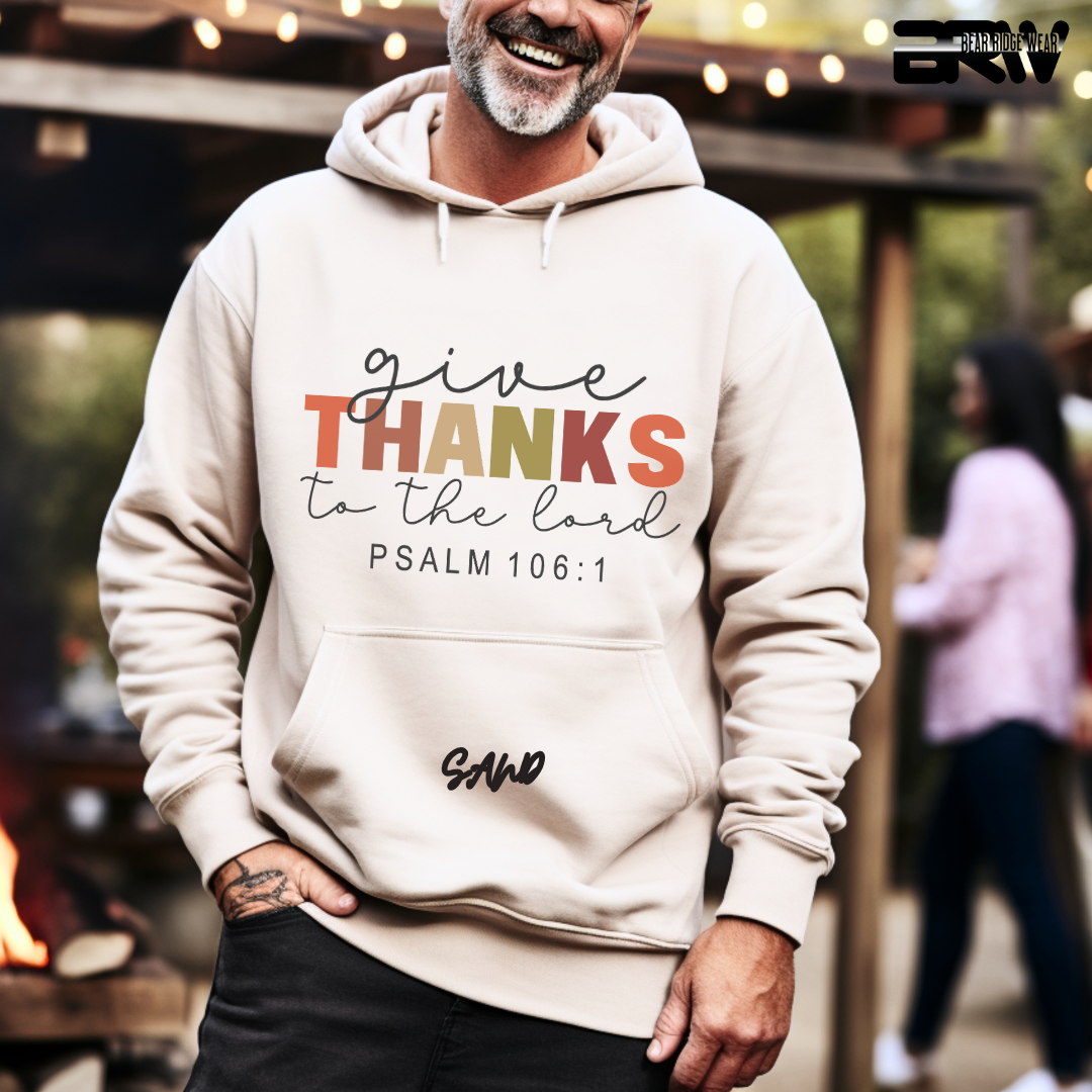 'Give Thanks To The Lord' Faith Hoodie