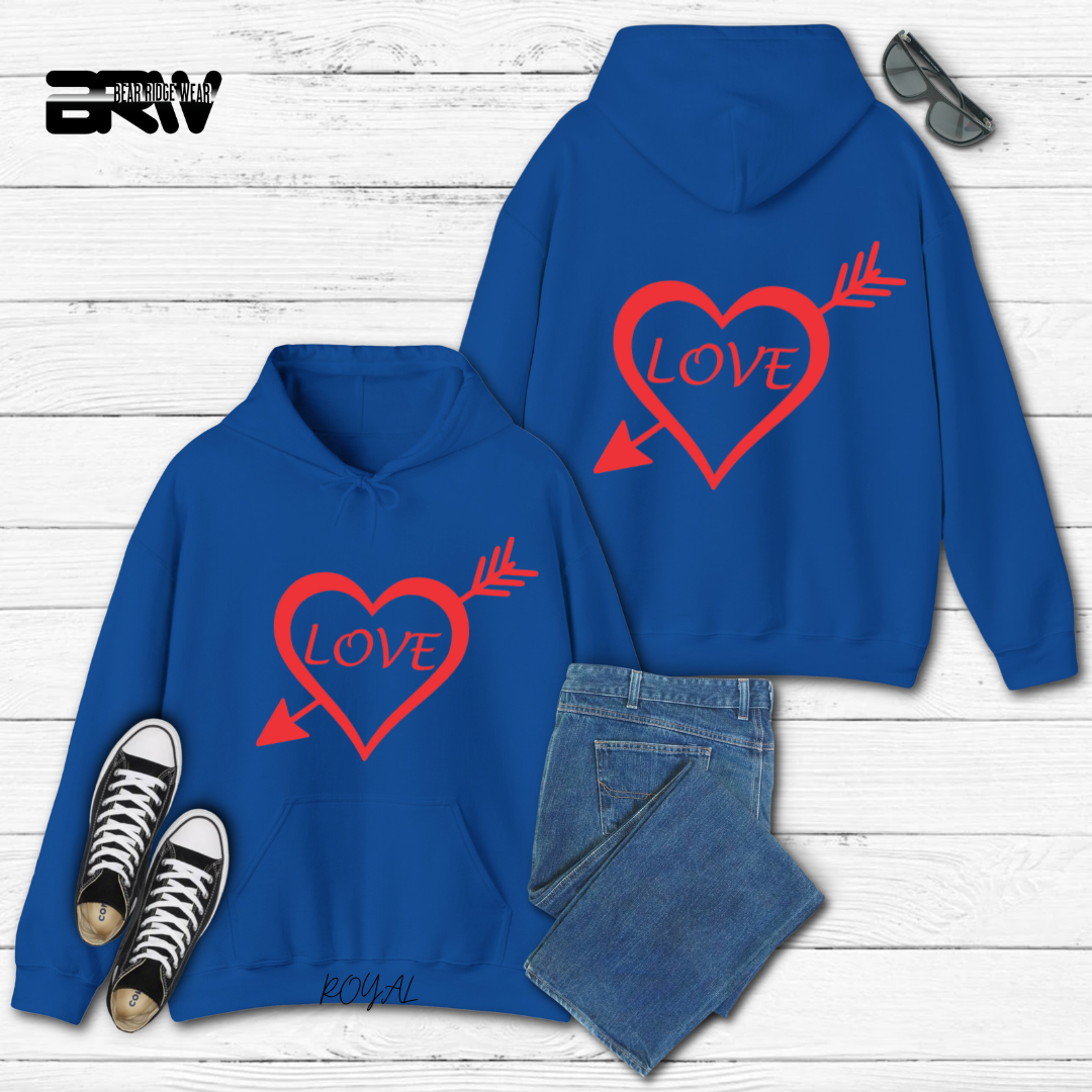 'Heart Pierced by an Arrow' Hoodie
