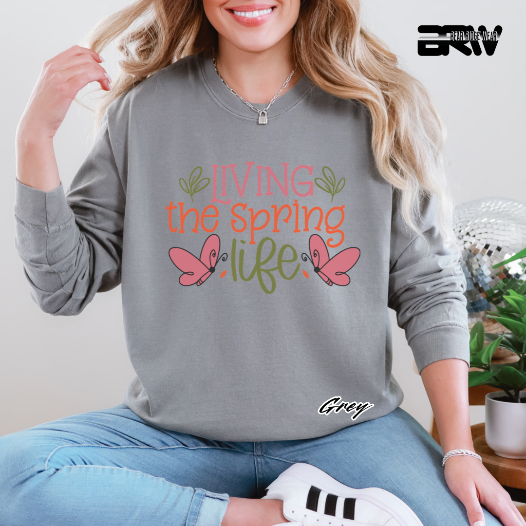 'Living the Spring Life' Long Sleeve Tee
