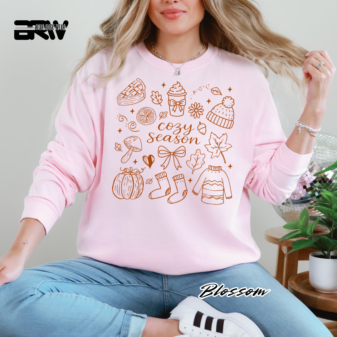 'Cozy Season Fall' Fall Long-Sleeve Tee