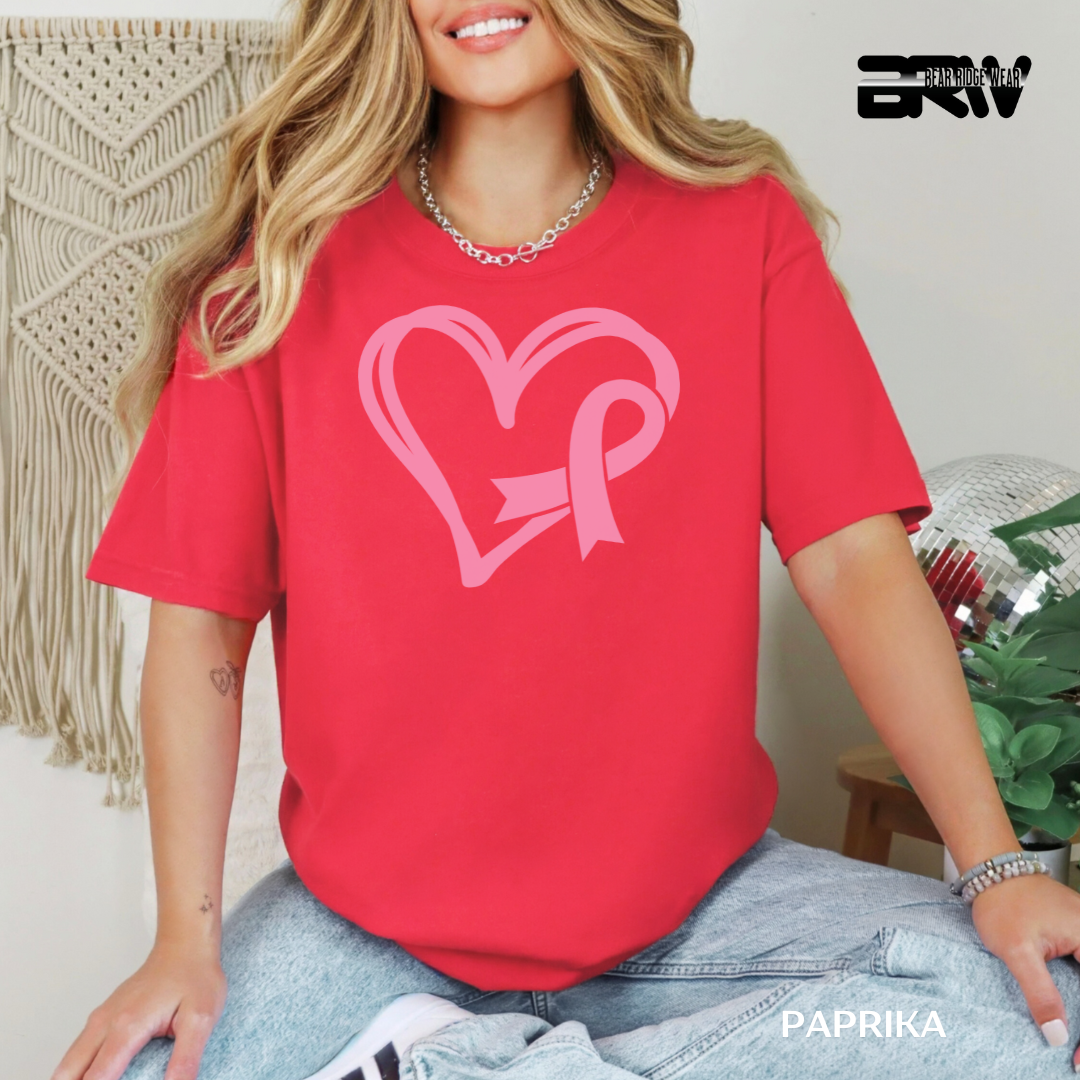 'Heart and Ribbon' Awareness Tee