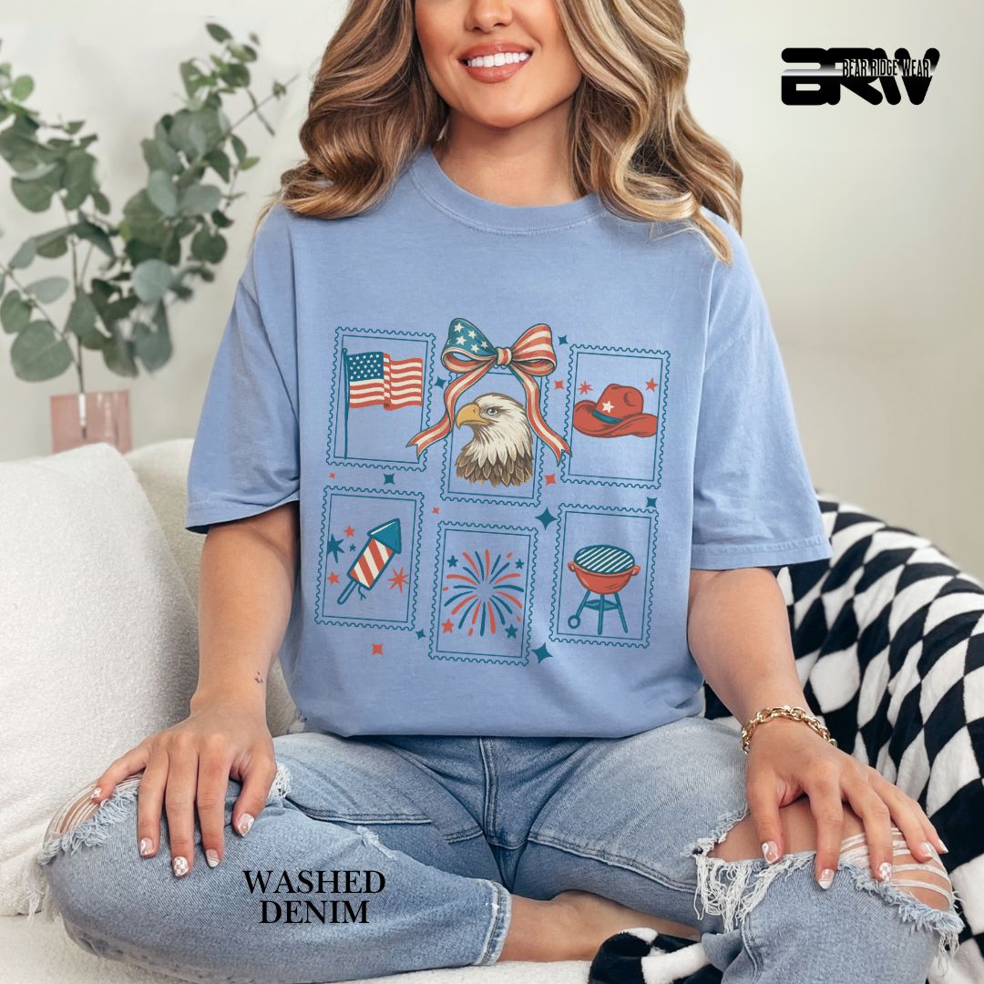 Stamps- Patriotic Tee