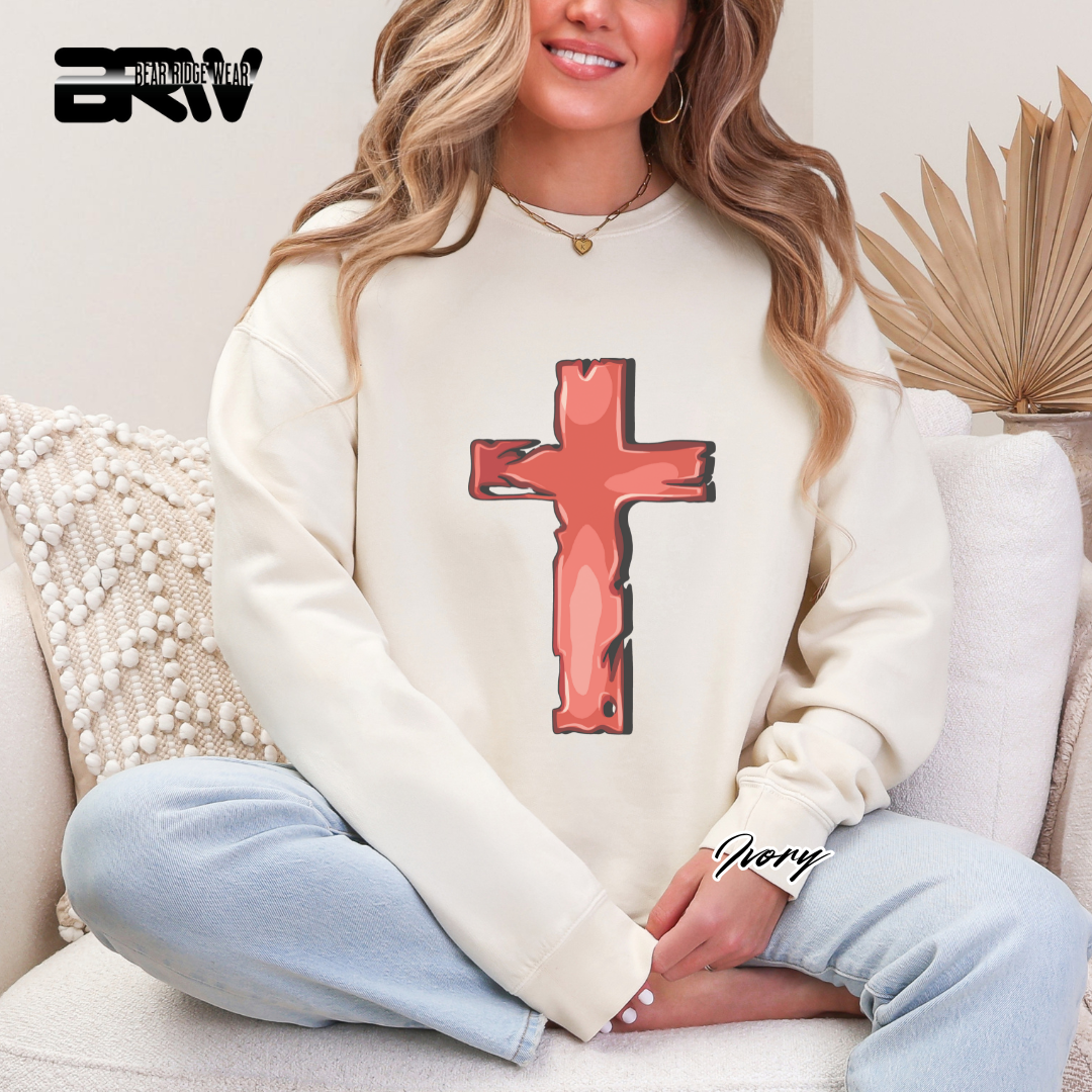 'Rugged Cross' Faith Long Sleeve Tee