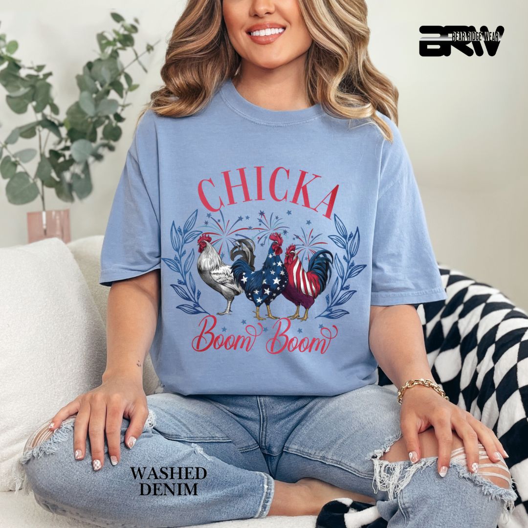 Chicka Boom Boom- Patriotic Tee