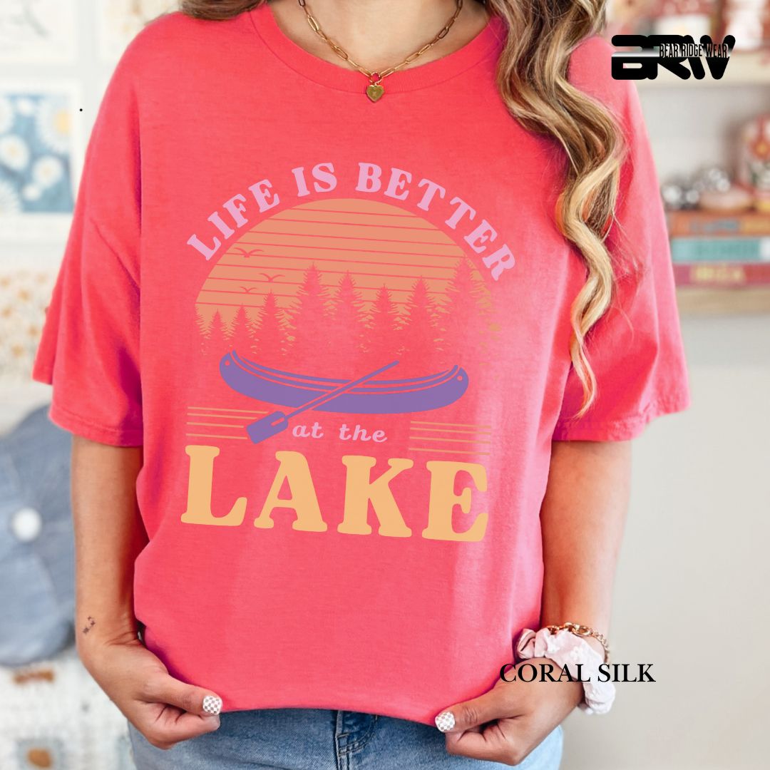 'Life Is Better At The Lake '  Summer Tee