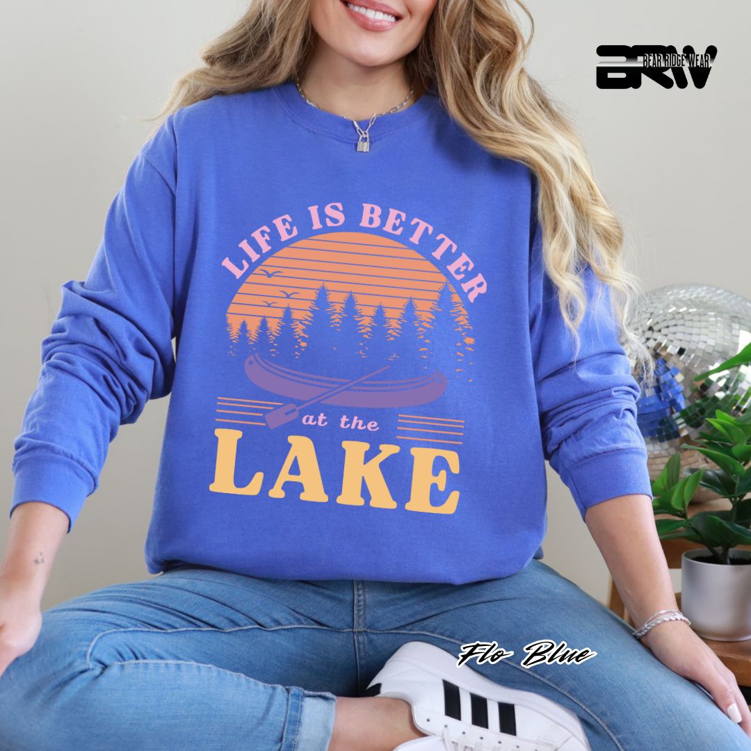 'Life Is Better At The Lake' Summer Long Sleeve Tee