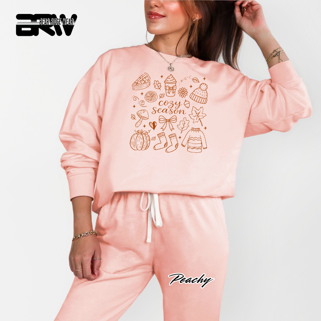 'Cozy Season Fall' Fall Crewneck Sweatshirt