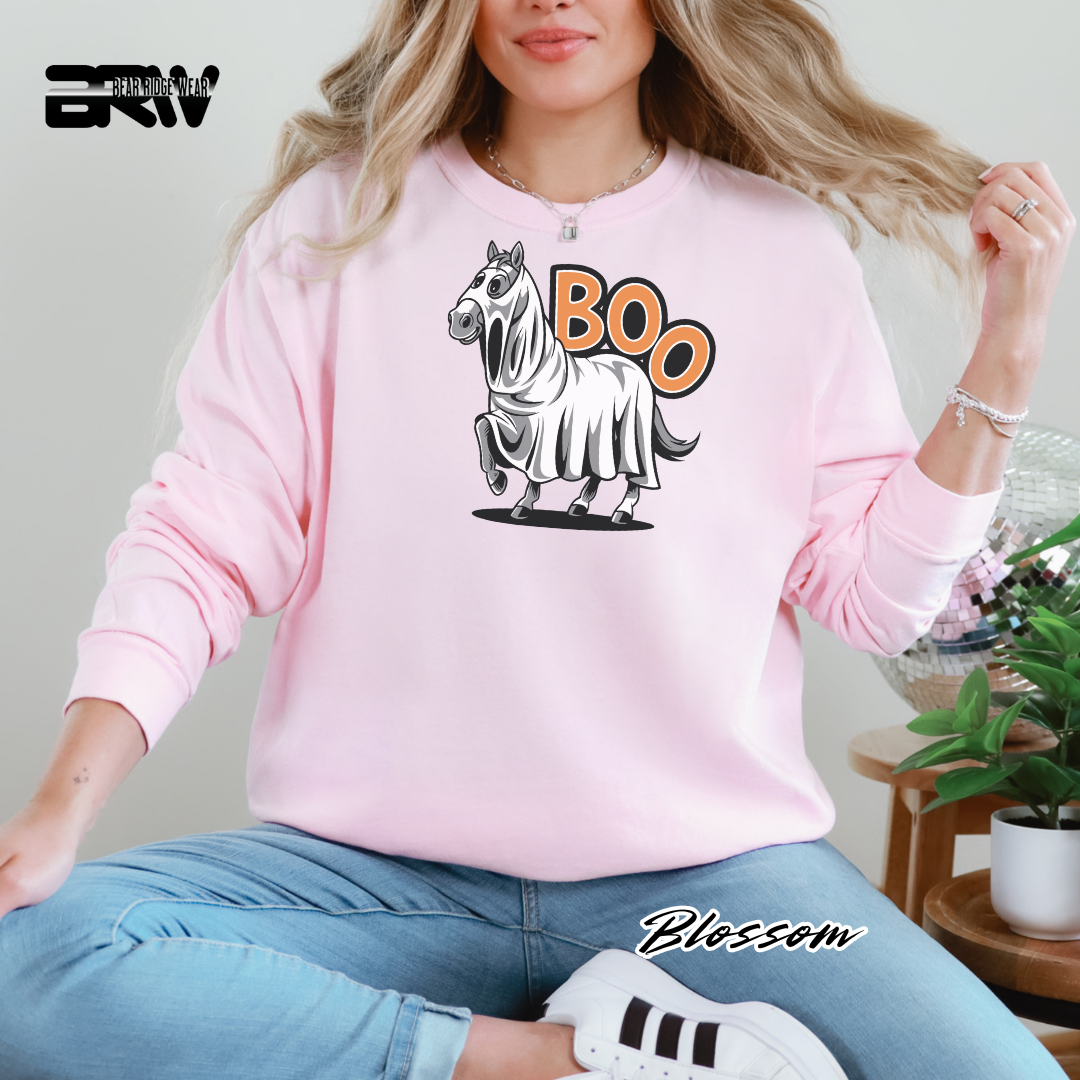 'Horse-Boo' Fall Long-Sleeve Tee