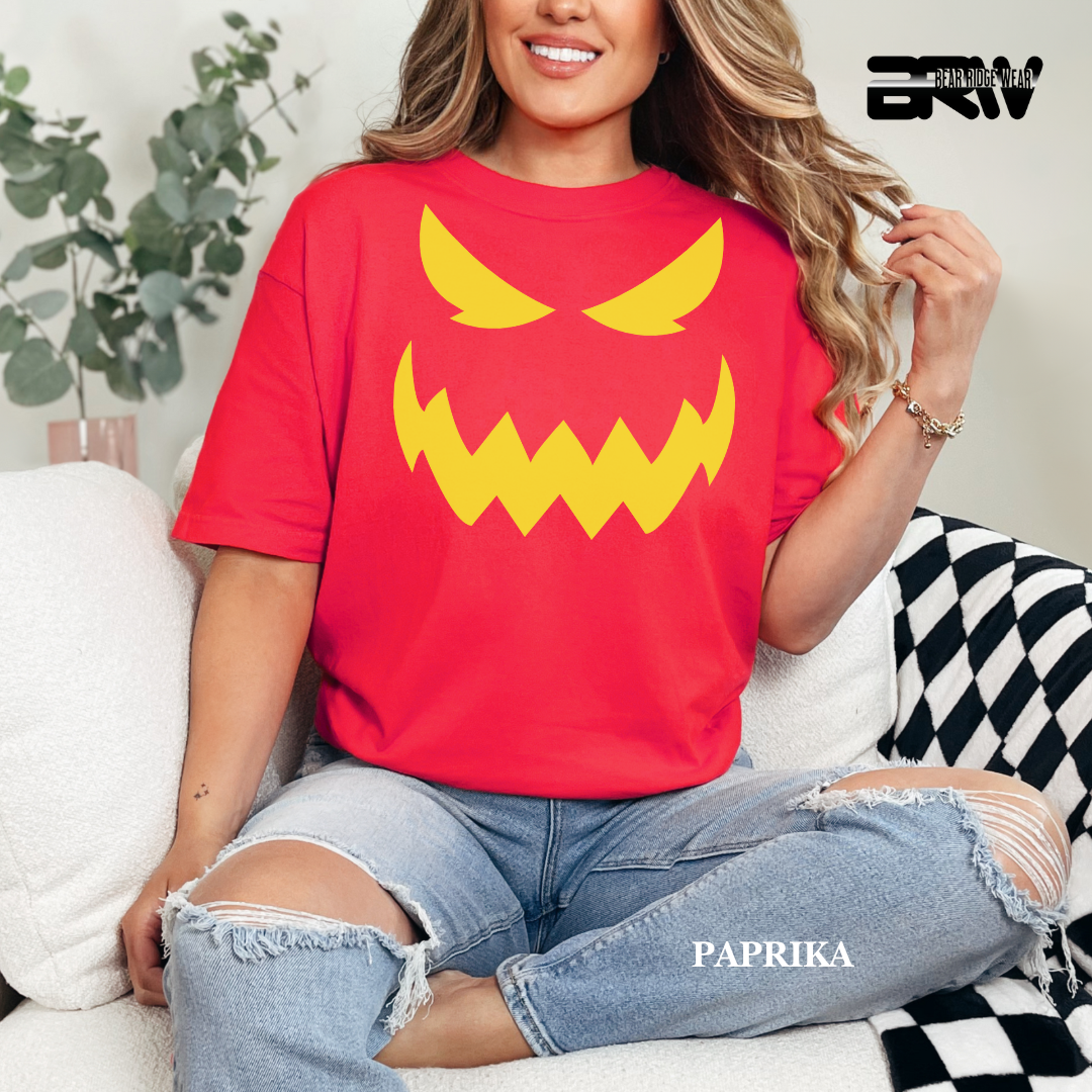 'Scary Pumpkin face' Fall Tee