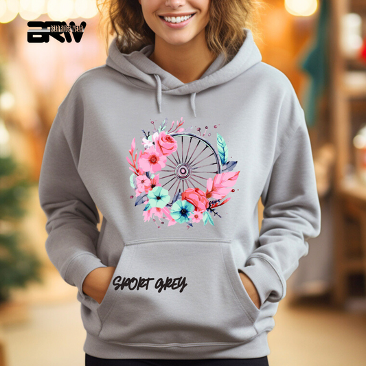 'Flower-Wagon Wheel' Hoodie