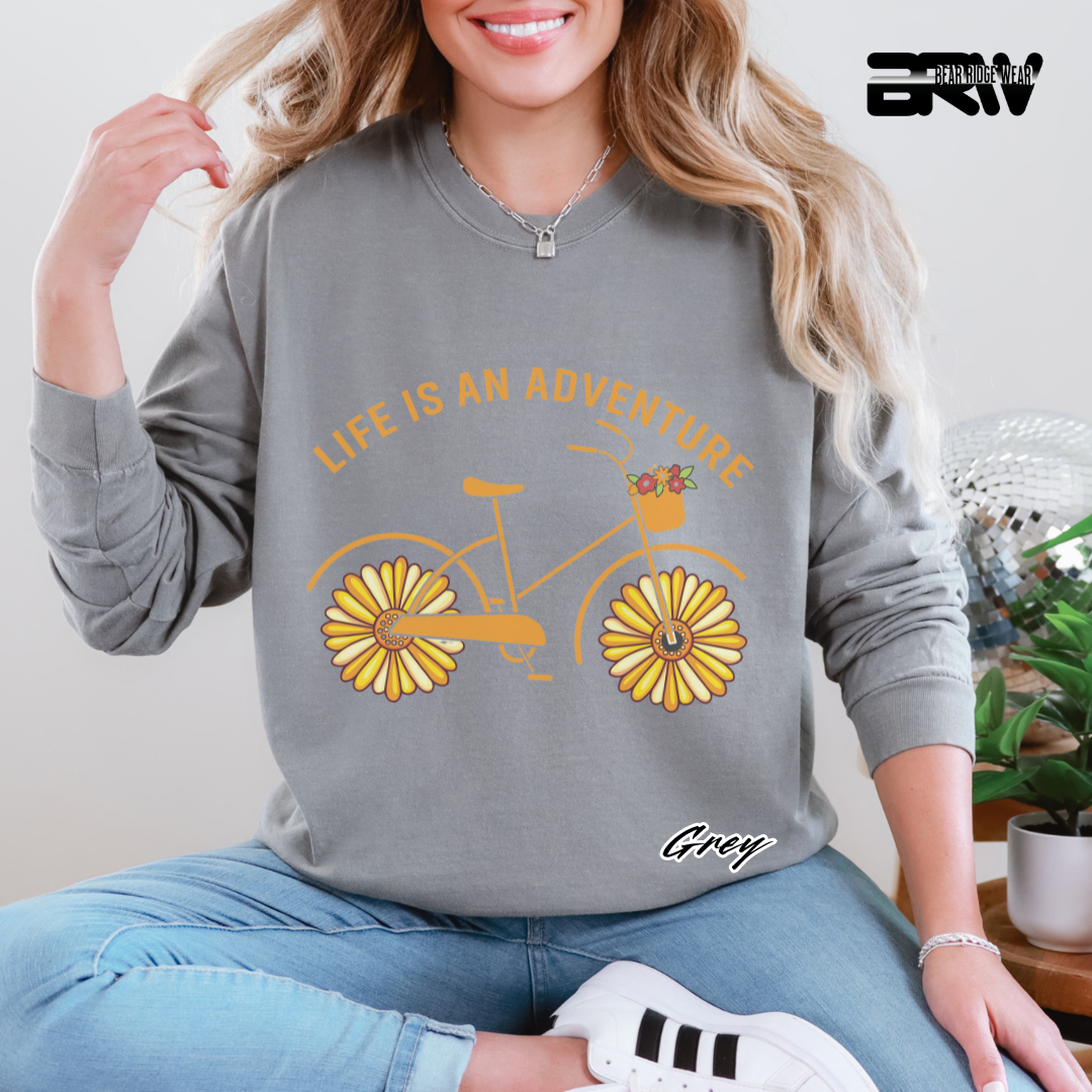 'Life is an adventure' Long Sleeve Tee