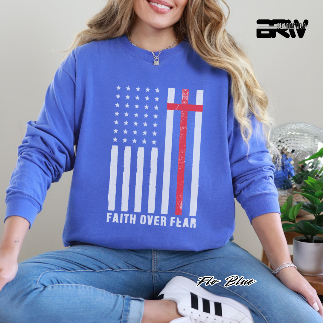 'Faith Over Fear' Faith Long-Sleeve Tee