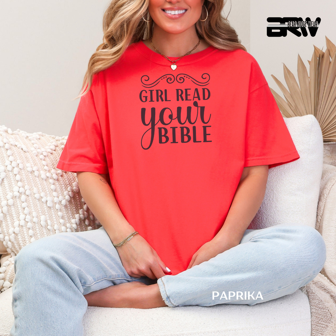 'Girl Read Your Bible' Faith Tee