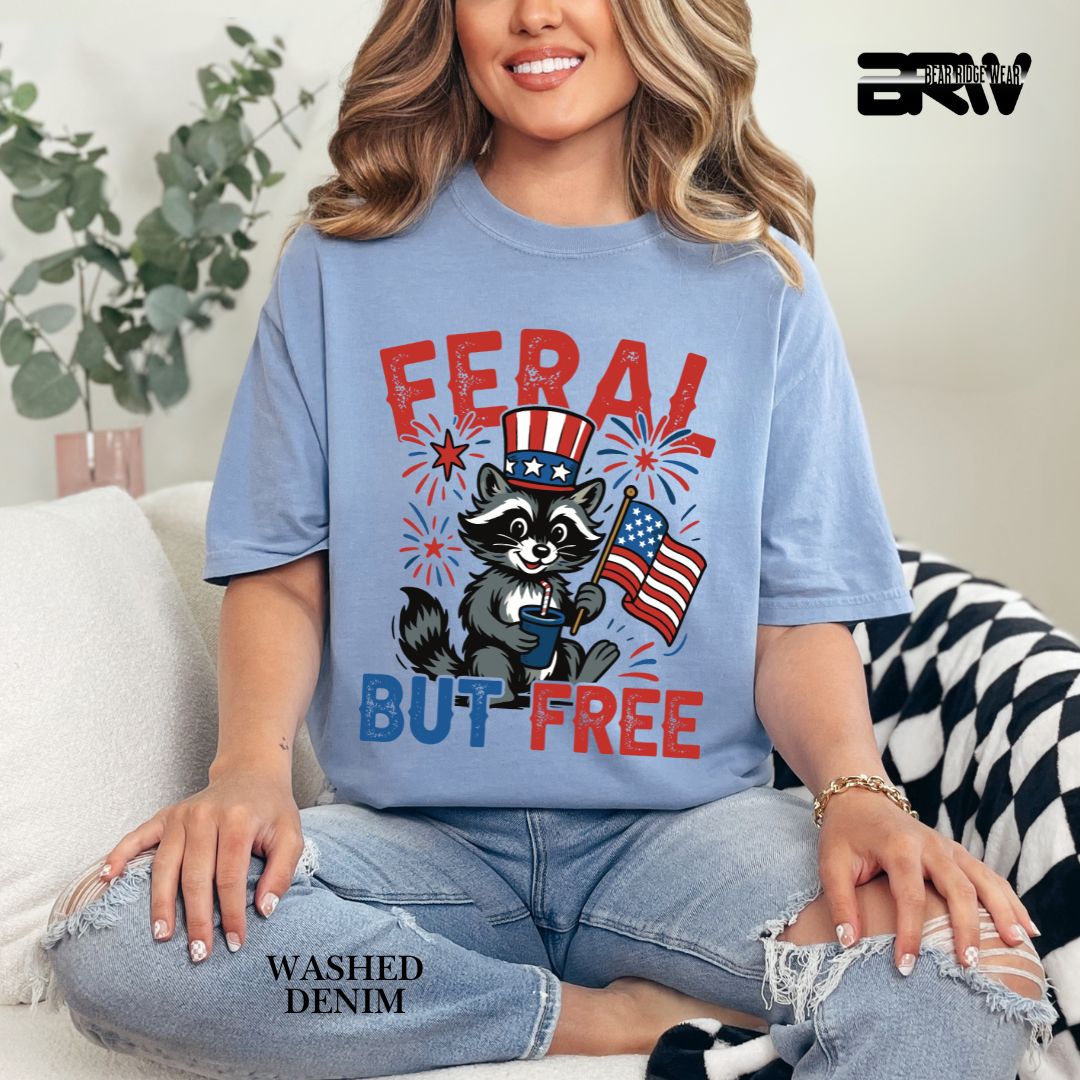 Feral-Raccoon- Patriotic Tee