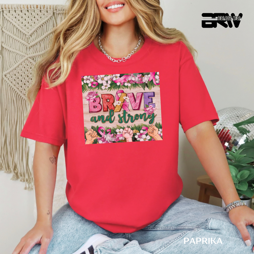 'Brave and strong' Awareness Tee