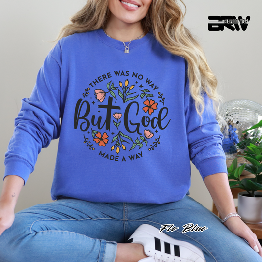 'But God' Long-Sleeve Tee