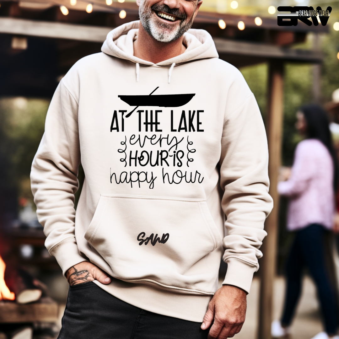 'At the Lake Every Hour is Happy Hour' Hoodie