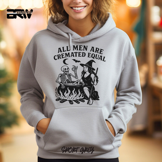'All men are cremated equally' Fall Hoodie