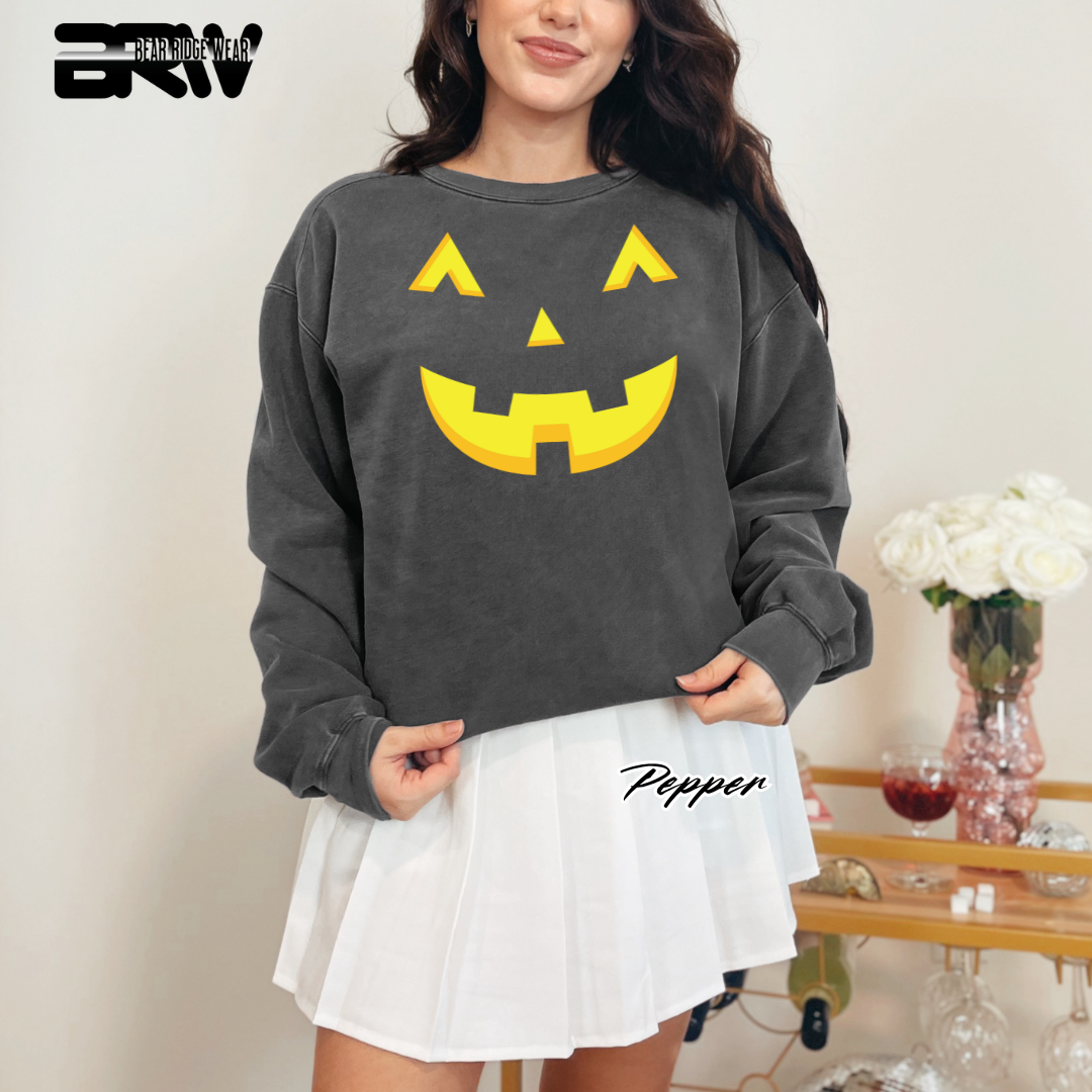 'Jack o Lantern' Fall Crewneck Sweatshirt
