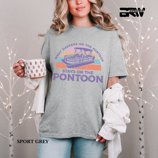 'What Happens To Pontoon' 3 Summer Tee