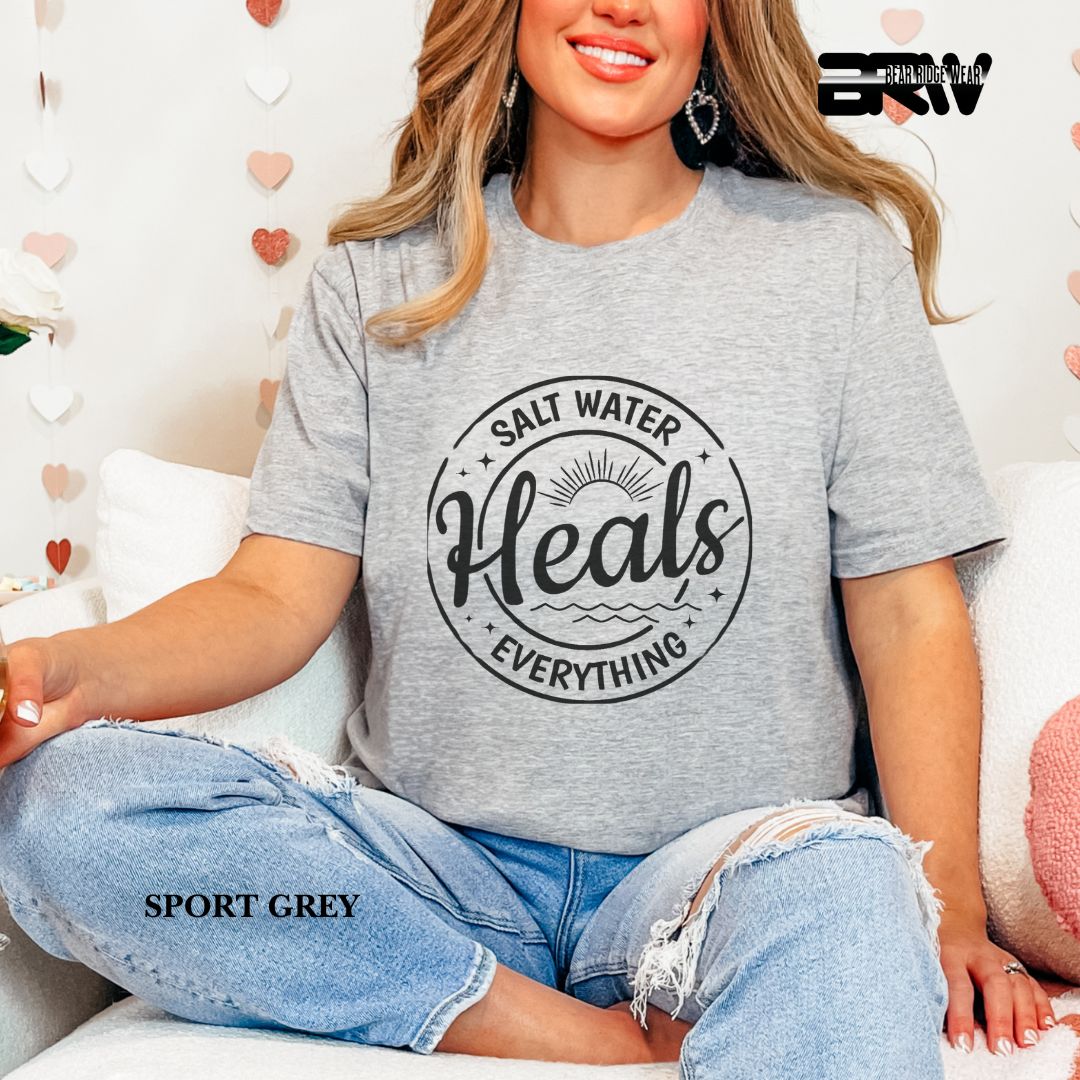 'Salt Water Heals Everything' 3 Summer Tee