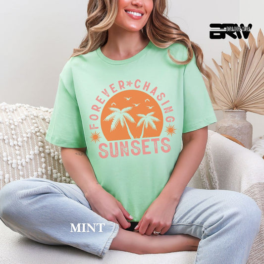 'Forever Chasing Sunsets' 2 Summer Tee