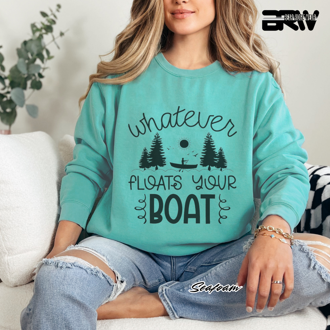 'Whatever Floats Your Boat' Crewneck Sweatshirt