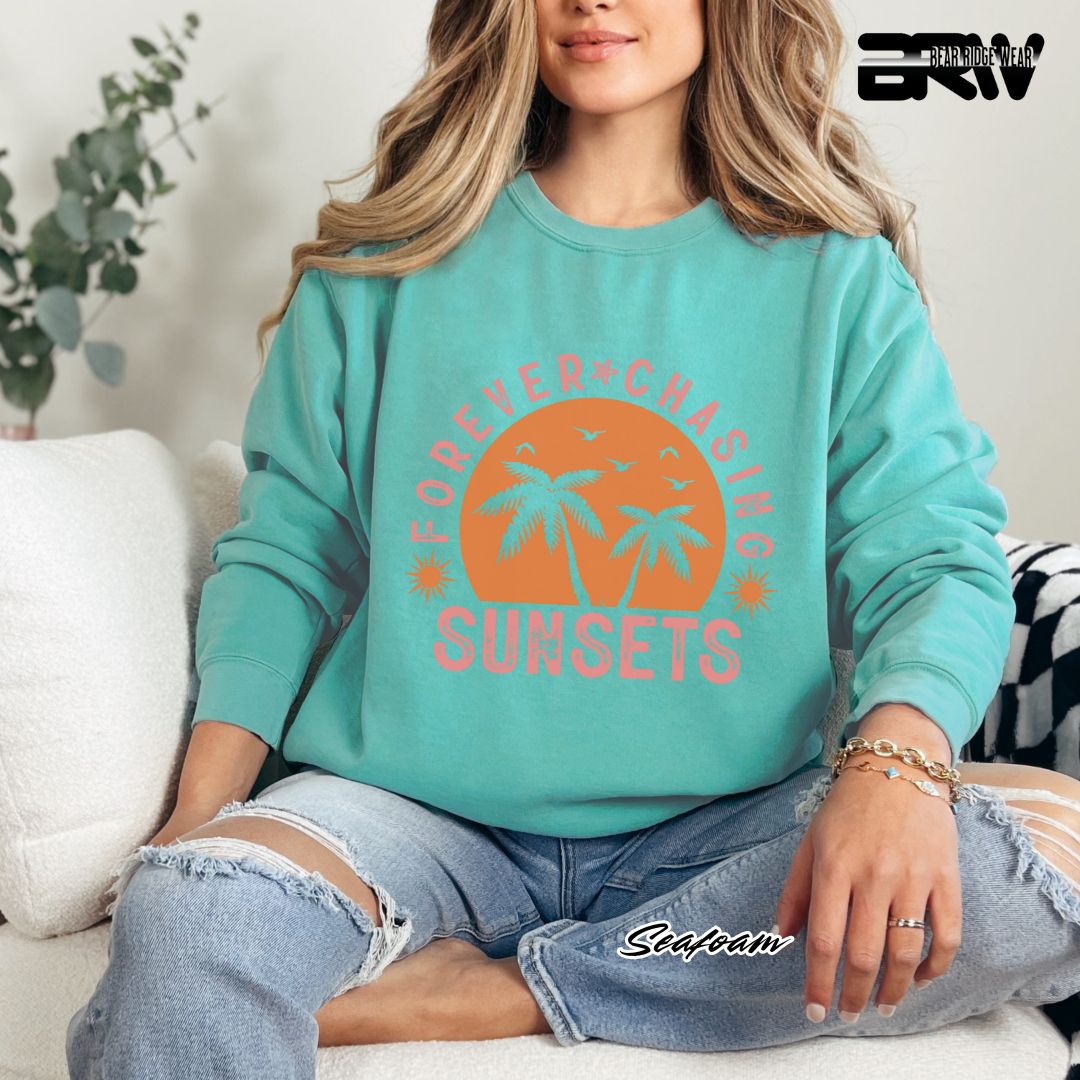 'Forever Chasing Sunsets' Summer Long Sleeve Tee