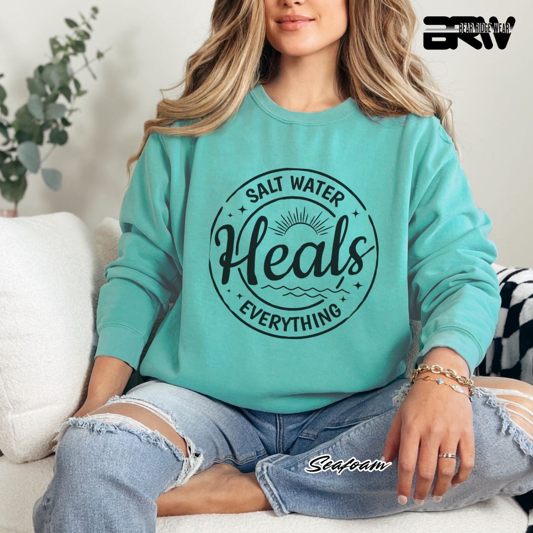 'Salt Water Heals Everything' Summer Long Sleeve Tee