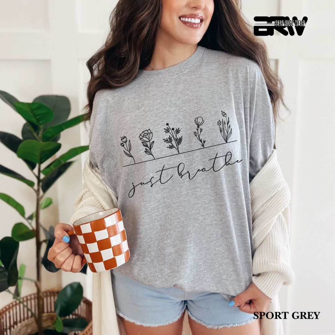 'Just Breathe' Everyday Tee