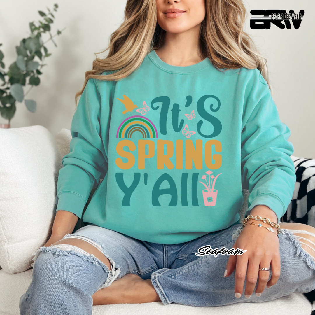 'It's Spring Y'All' Crewneck Sweatshirt