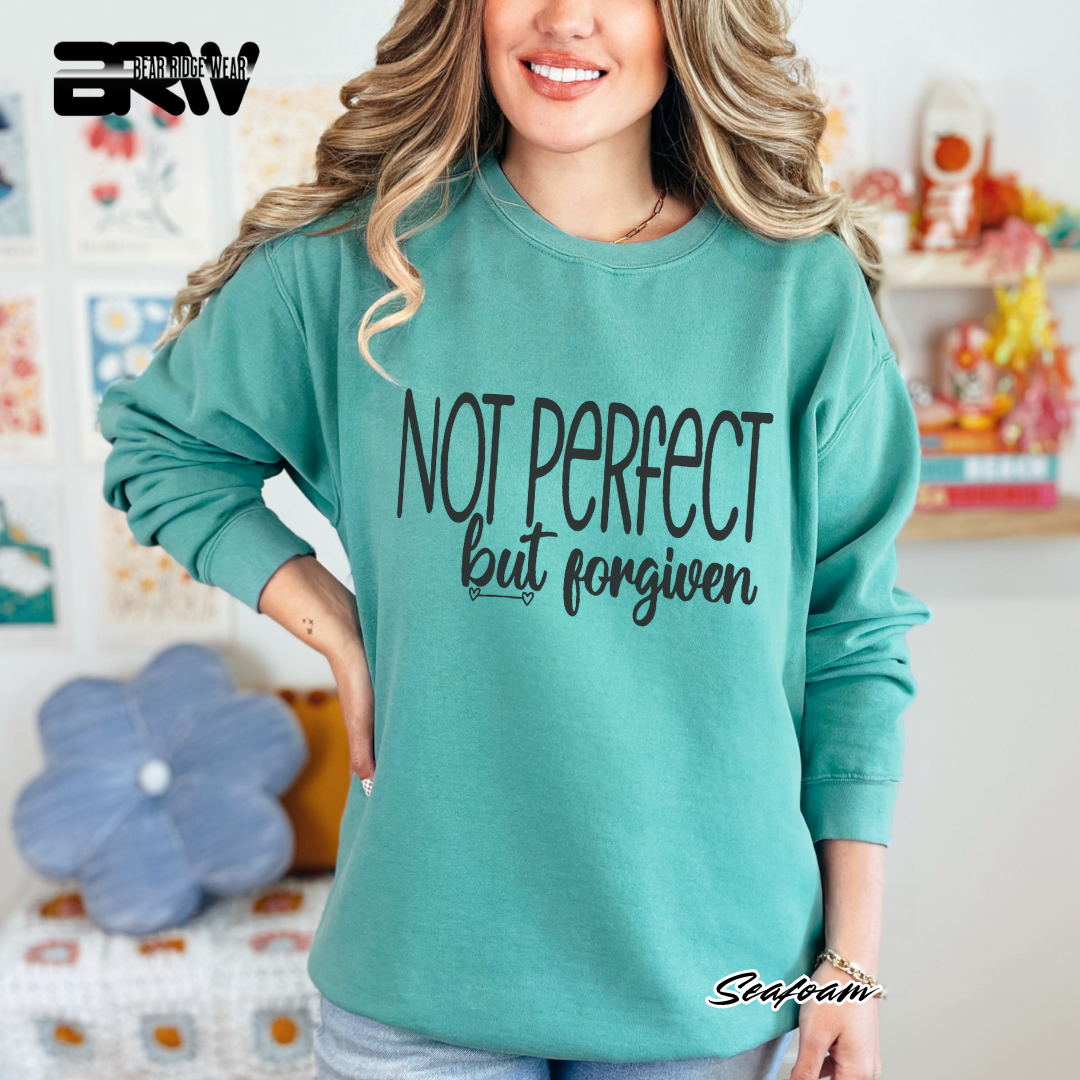 'Not Perfect But Forgiven' Faith Long-Sleeve Tee