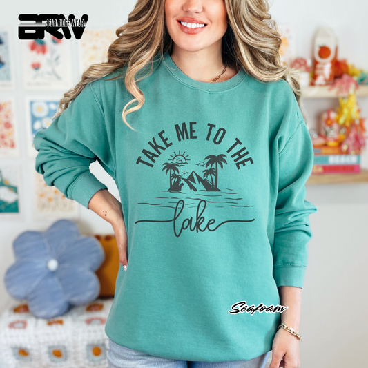 'Take me to the Lake' Crewneck Sweatshirt